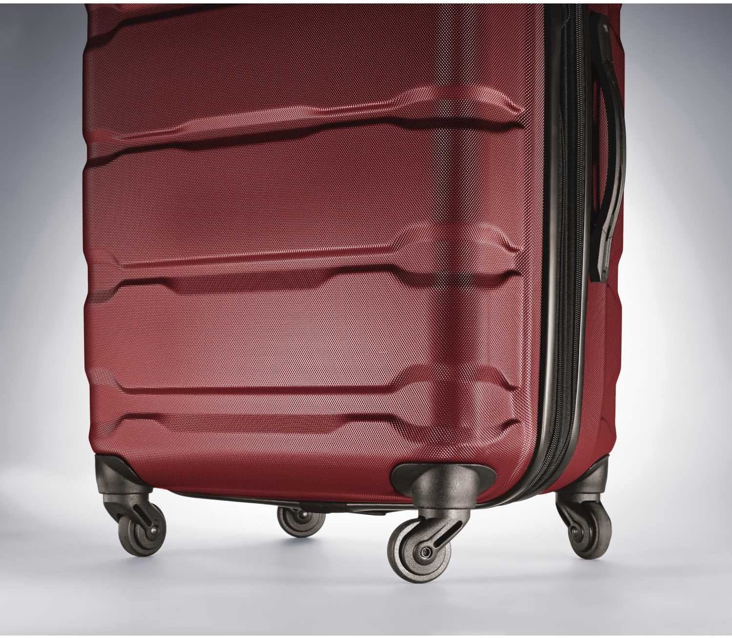 Samsonite Omni PC Hardside Expandable Luggage with Spinner Wheels, Black, Carry-On 20-Inch