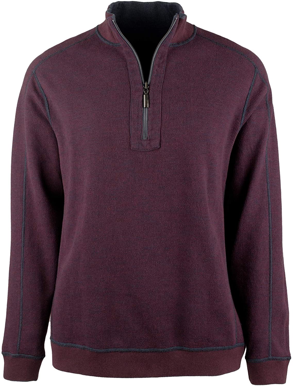 Men's Big and Tall Flipsider Half-Zip Reversible Sweatshirt