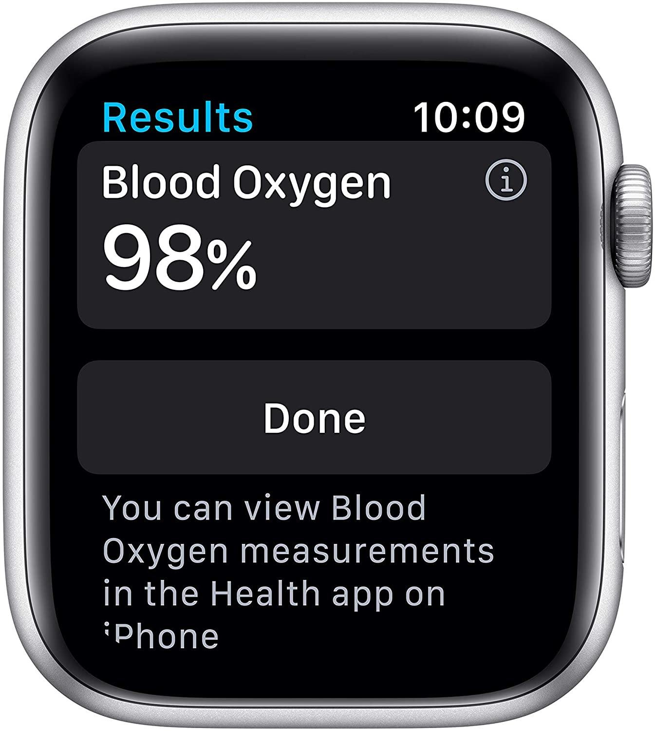 Apple Watch Series 6 (GPS, 44mm) - Space Gray Aluminum Case with Black Sport Band (Renewed) - JOY2ESpree