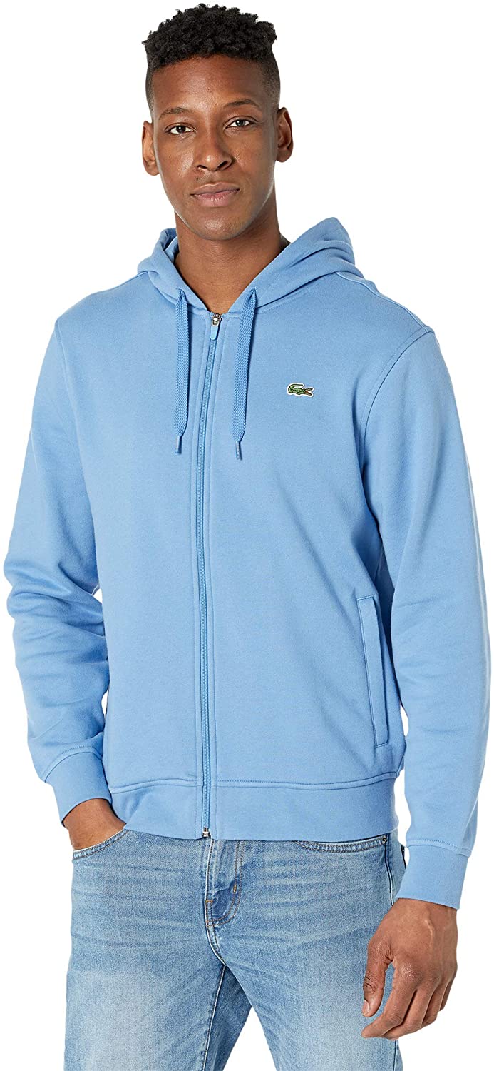 Lacoste Mens Sport Long Sleeve Fleece Full Zip Hoodie Sweatshirt