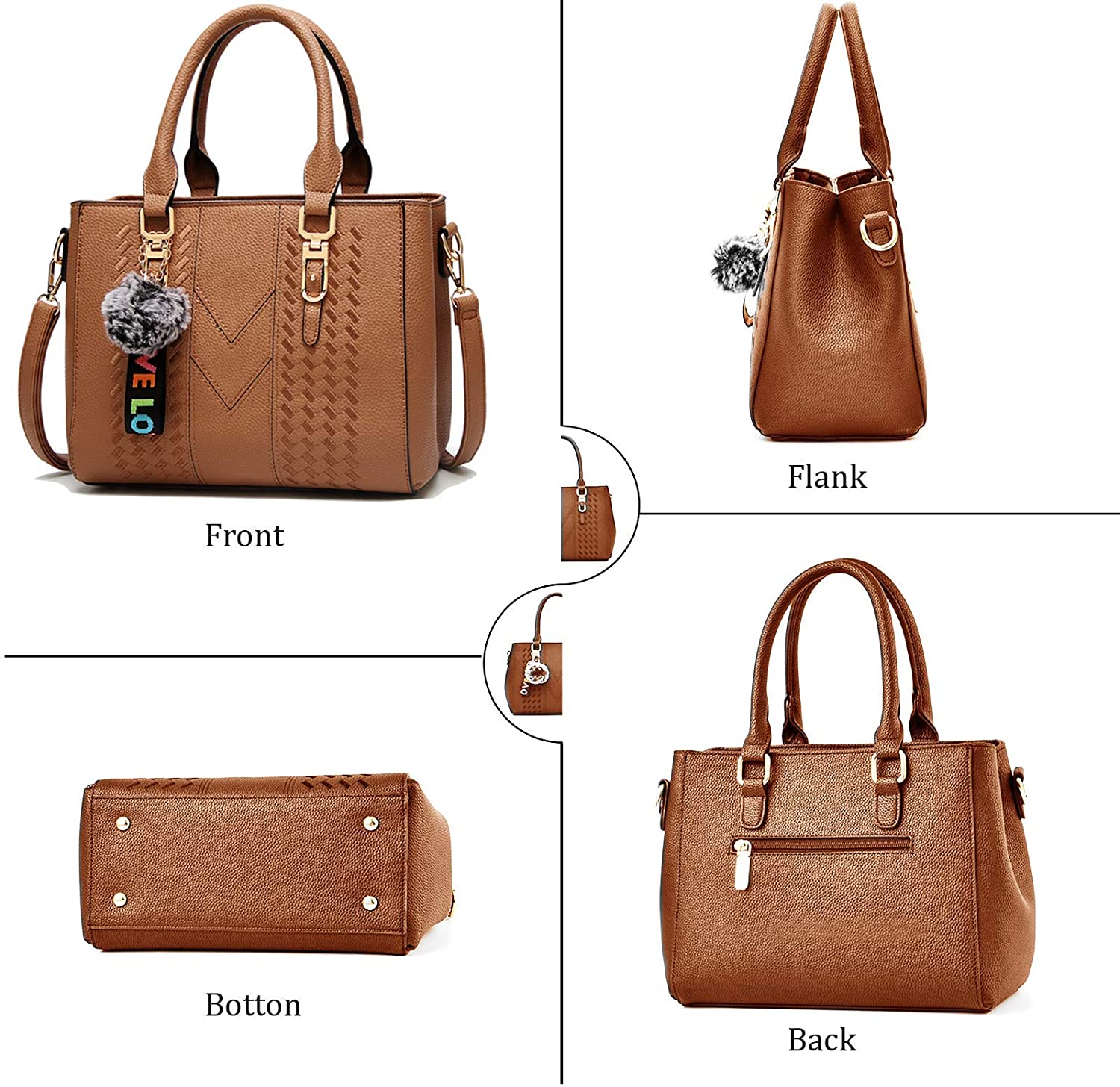 YNIQUE Satchel Purses and Handbags for Women Shoulder Tote Bags