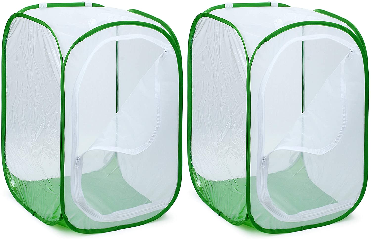 RESTCLOUD 24" Insect and Butterfly Habitat Monarch Butterfly Enclosure for Caterpillars Pop Up 24 Inches Tall Pack of 2 - JOY2ESpree