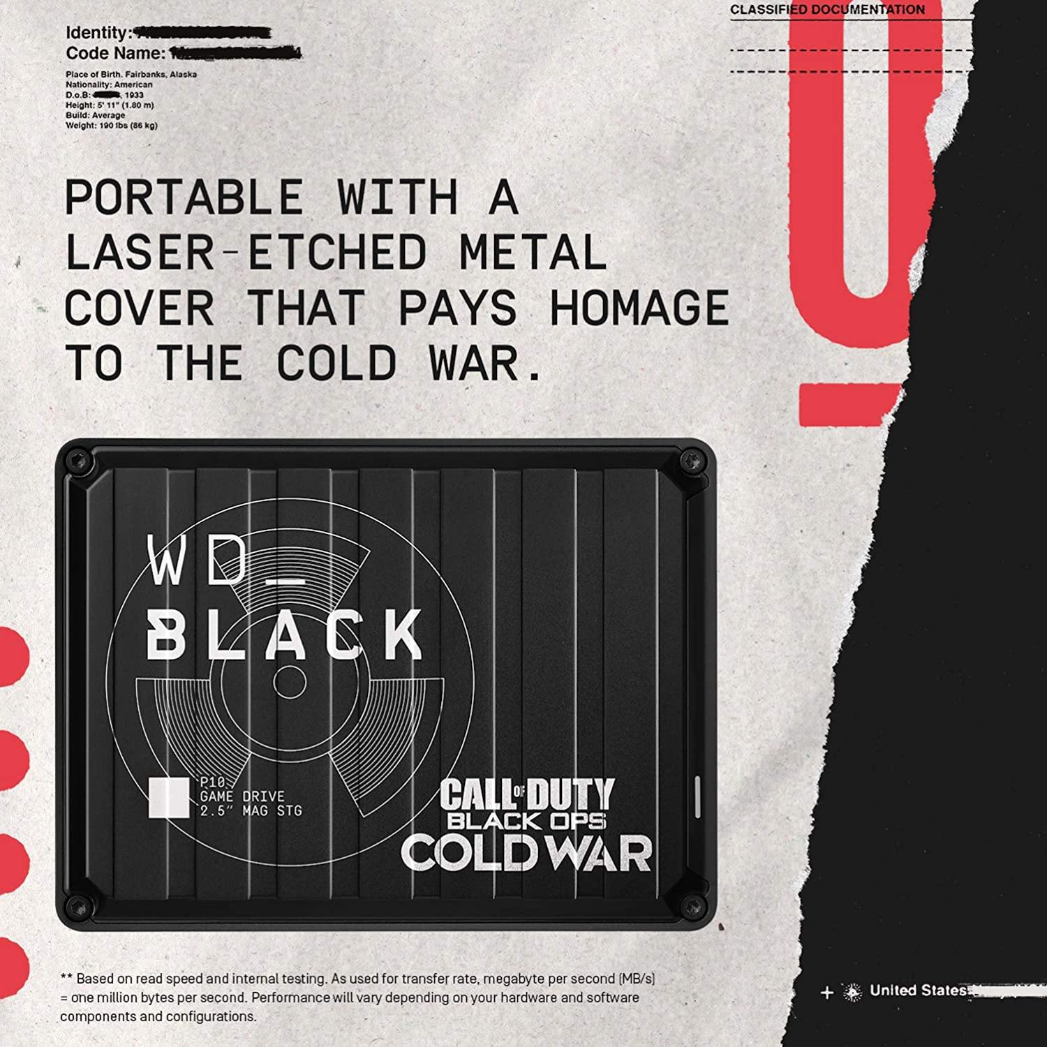 WD_Black 5TB P10 Game Drive, Portable External Hard Drive HDD, Compatible with Playstation, Xbox, PC, & Mac - WDBA3A0050BBK-WESN - JOY2ESpree