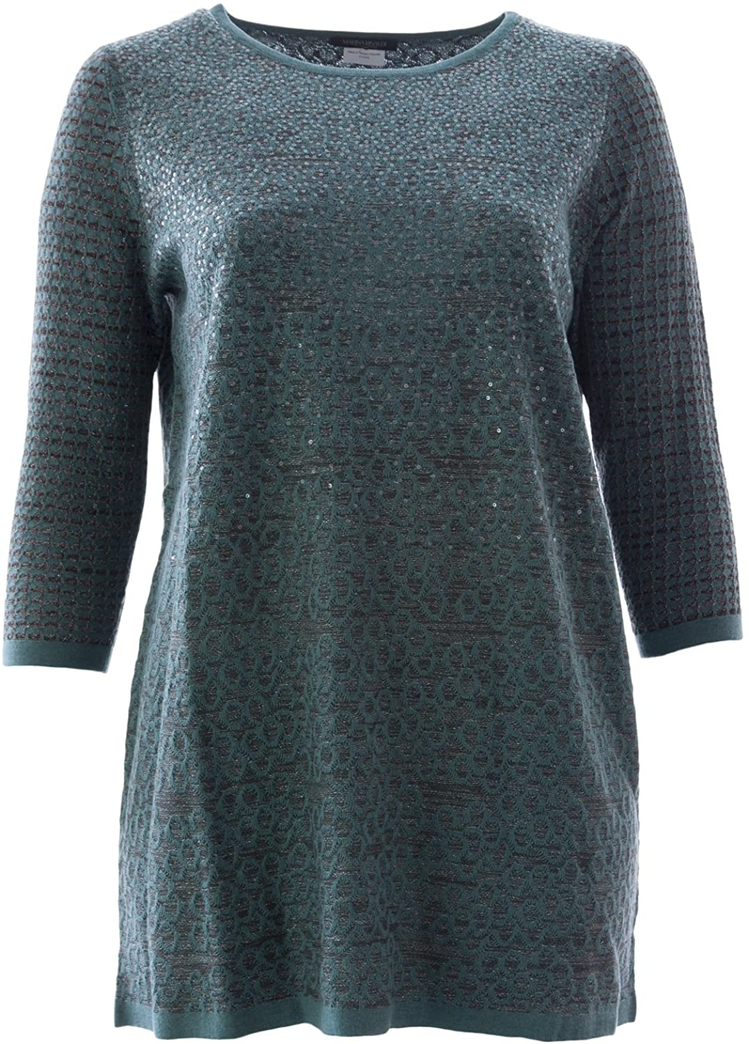 Marina Rinaldi Women's Alida Embellished Sweater Turquoise