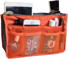 
                        
                          Load image into Gallery viewer, Vercord Purse Organizer Insert for Handbags Bag Organizers Inside Tote Pocketbook Women Nurse Nylon 13 Pockets Black Medium
                        
                      
