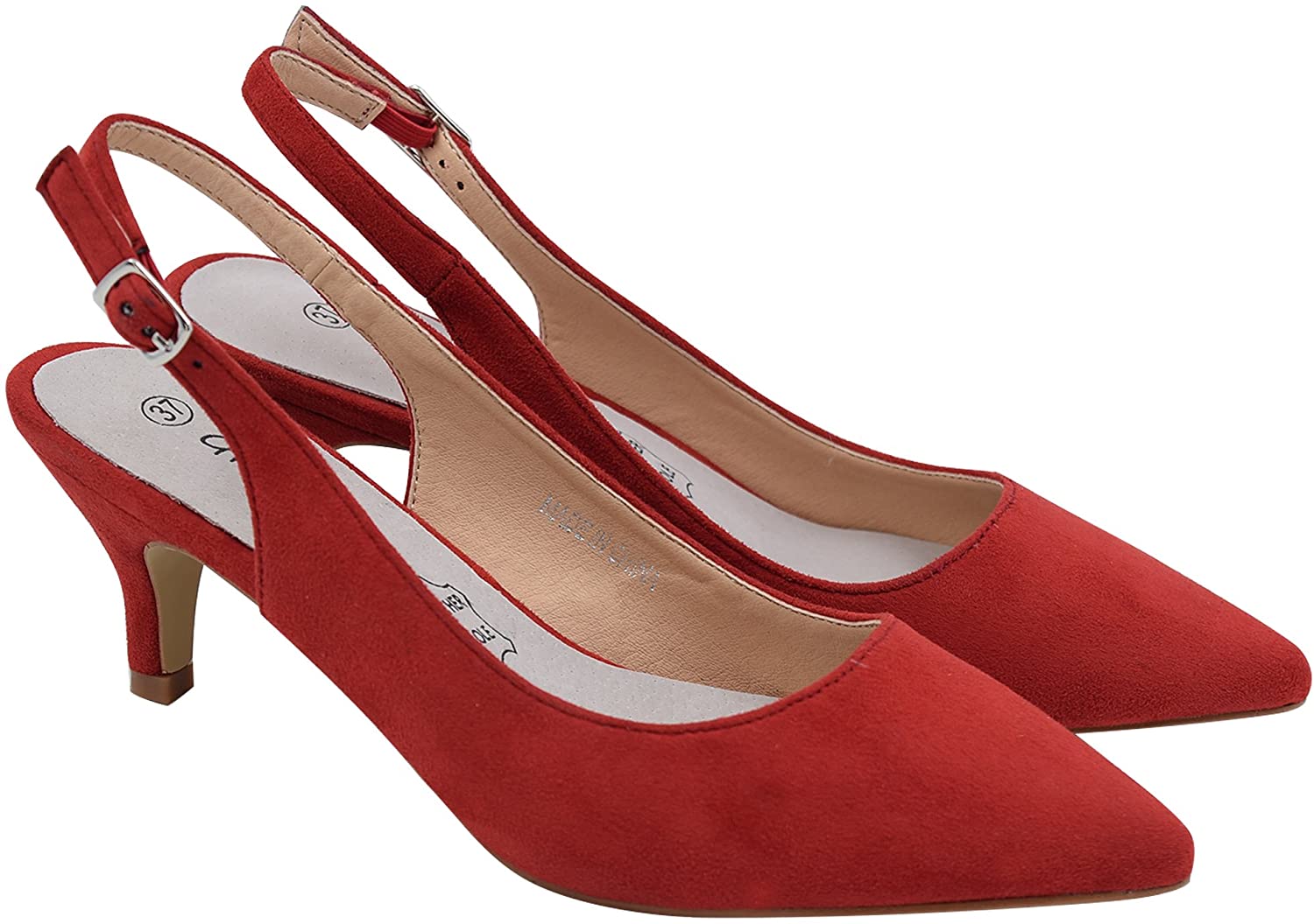 Greatonu Womens Slingback Dress Pump