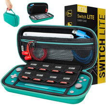 
                        
                          Cargar imagen en el visor de la galería, Orzly Case for Nintendo Switch Lite - Portable Travel Carry Case with Storage for Switch Lite Games &amp; Accessories [Turquoise Blue Edition] - JOY2ESpree
                        
                      