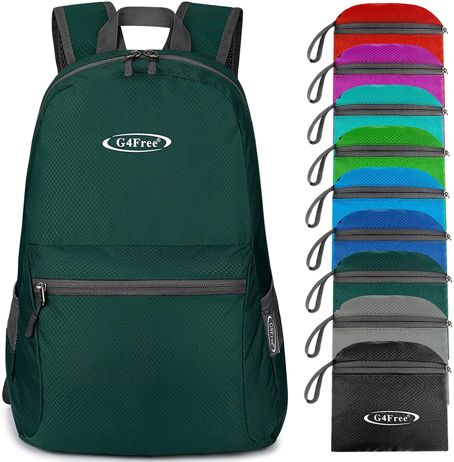 G4Free Ultra Lightweight Packable Backpack Travel Hiking Daypack Handy Foldable Water Resistant Camping Outdoor Backpack - JOY2ESpree