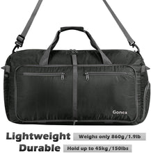 
                        
                          画像をギャラリービューアに読み込む, Gonex 150L Travel Duffel Bag Foldable Extra Large Duffle Bag XL Heavy Duty for Men Women for Luggage Shopping Gray
                        
                      