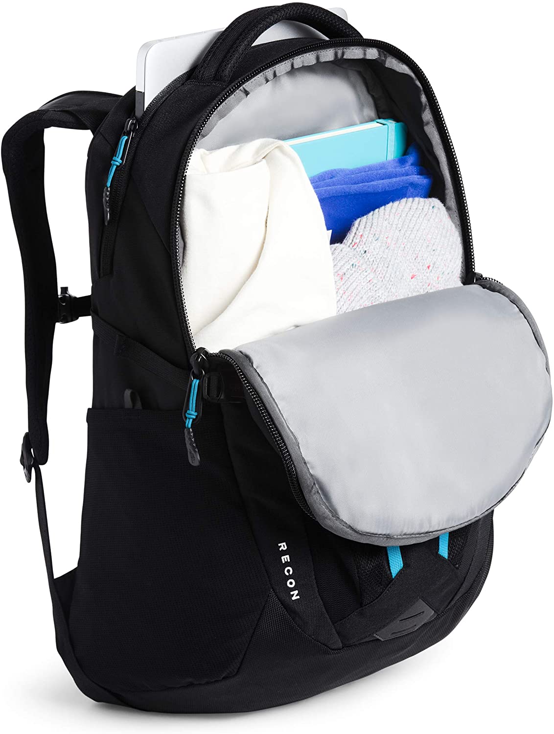 The North Face Women's Recon Backpack, TNF Black Heather/Silver Reflective, One Size