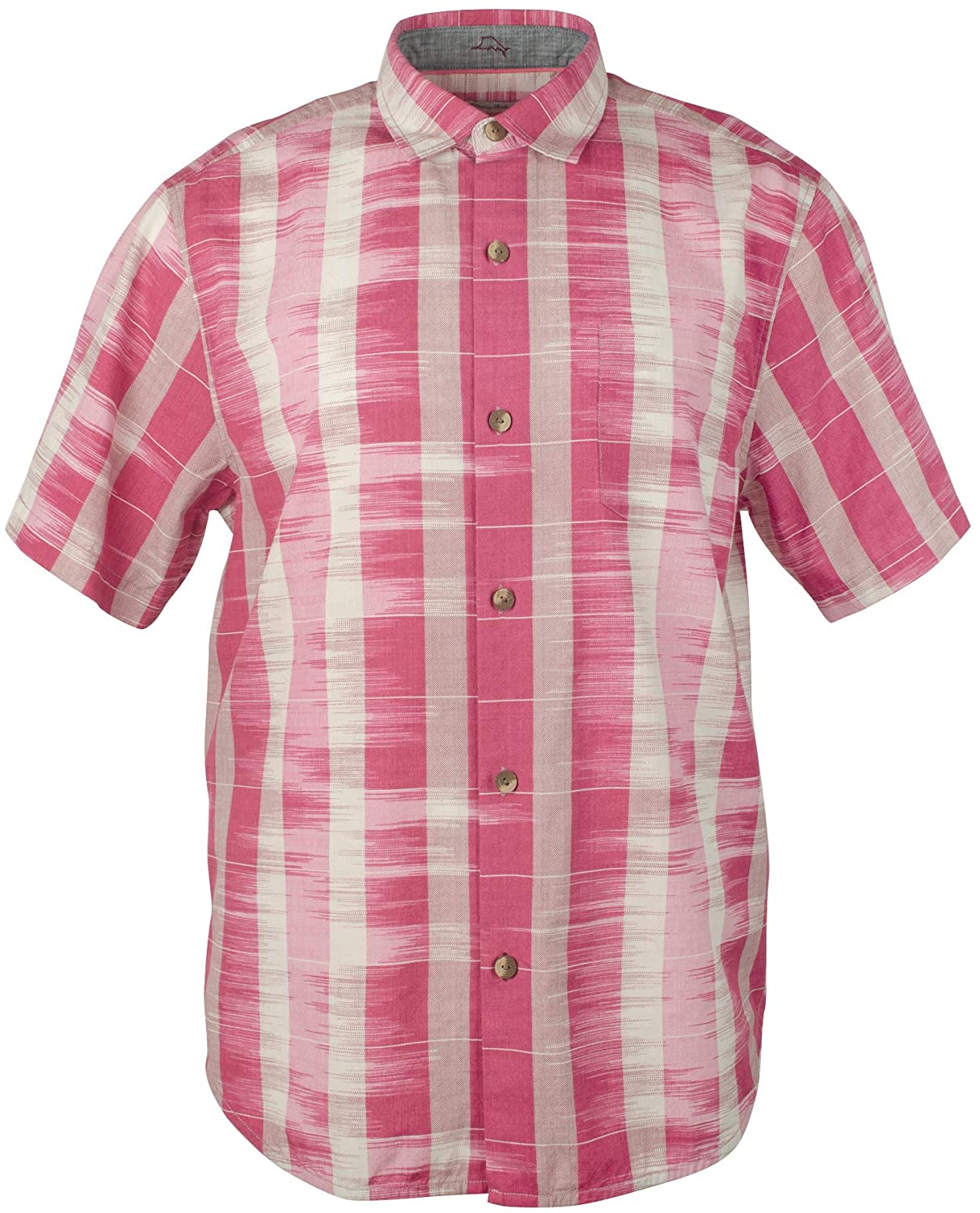 Tommy Bahama Who Got Ikat Silk Camp Shirts Short Sleeve Button Up Pocket Shirt