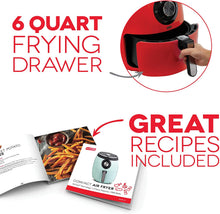 
                        
                          Load image into Gallery viewer, Dash DFAF455GBAQ01 Deluxe Electric Air Fryer + Oven Cooker with Temperature Control
                        
                      