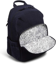 
                        
                          將圖片載入圖庫檢視器 Vera Bradley Women's Microfiber Campus Backpack, Classic Navy, One Size
                        
                      
