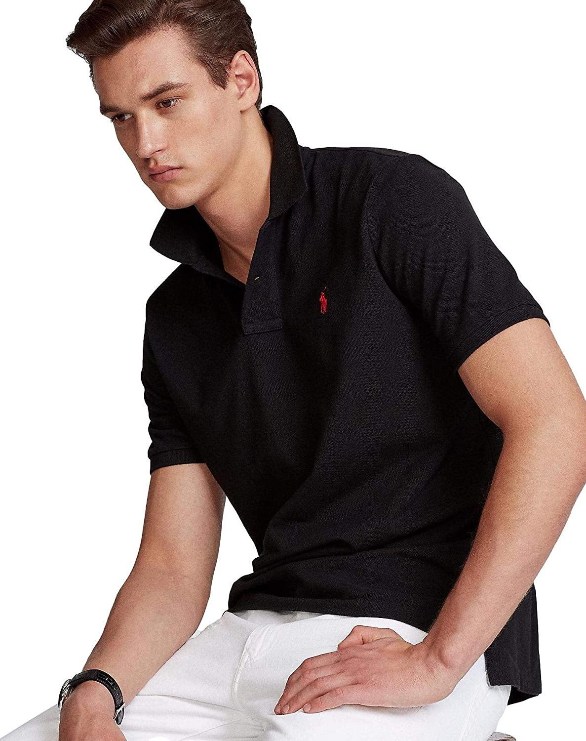 Polo RL Men's Custom Slim Fit Mesh Pony Shirt