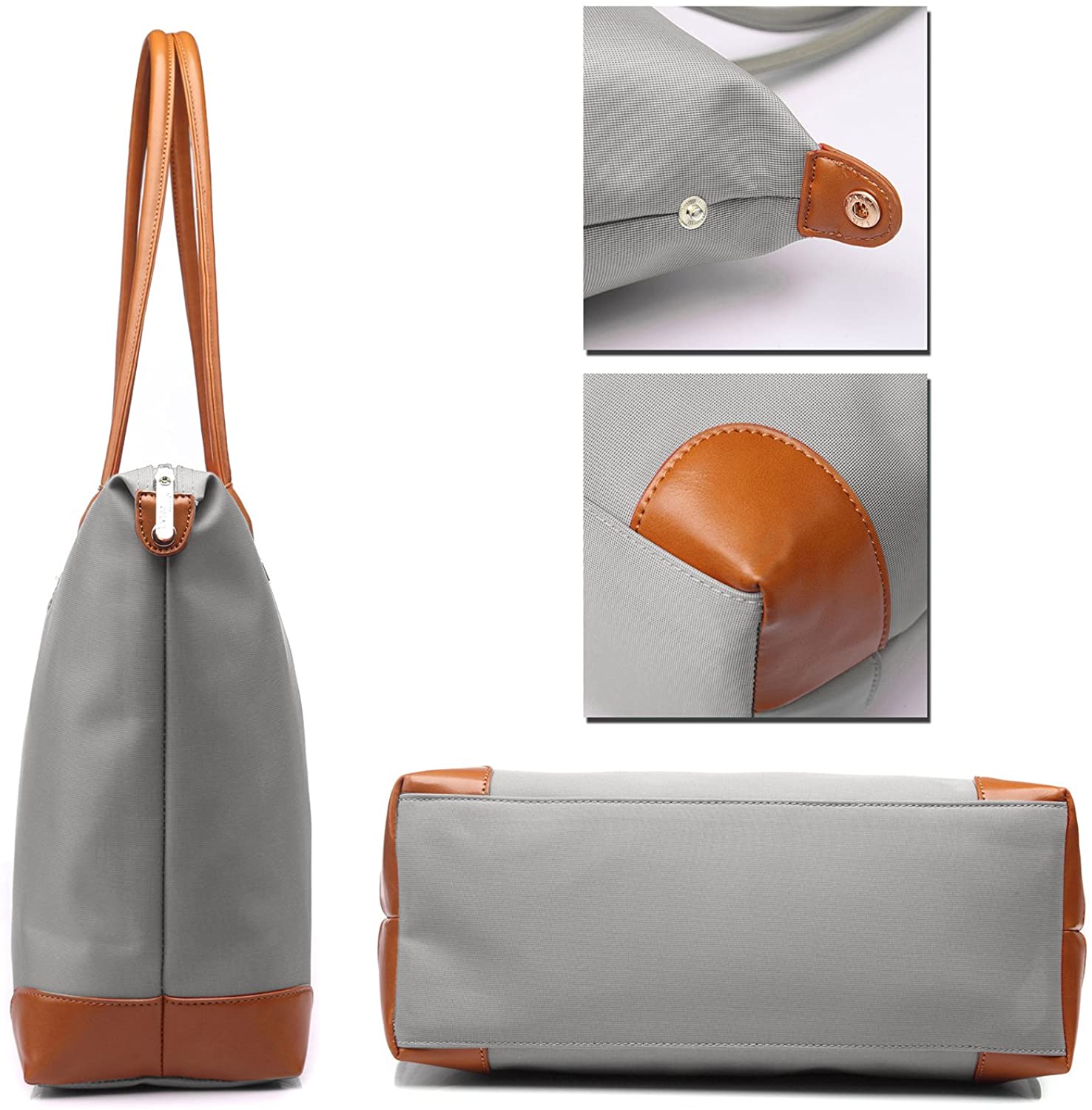 NNEE Water Resistance Nylon Tote Bag & Multiple Pocket Design