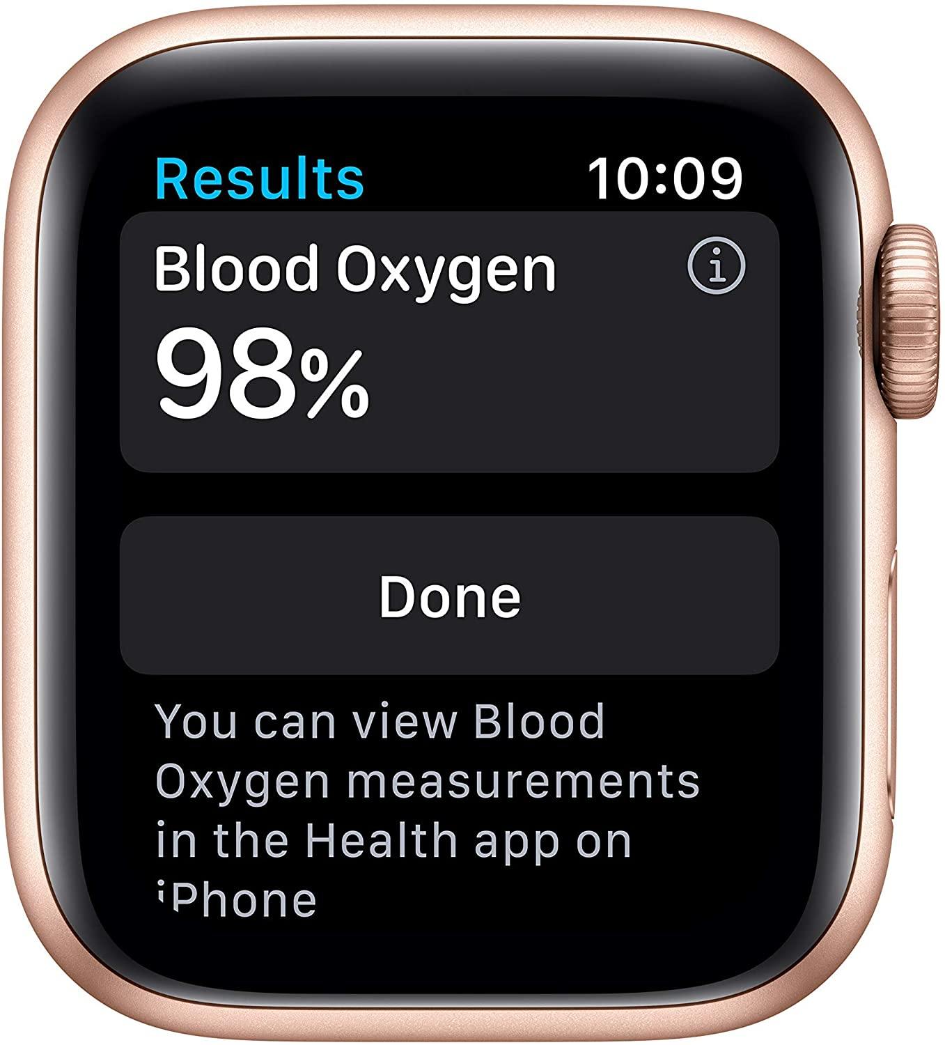 Apple Watch Series 6 (GPS, 44mm) - Space Gray Aluminum Case with Black Sport Band (Renewed) - JOY2ESpree