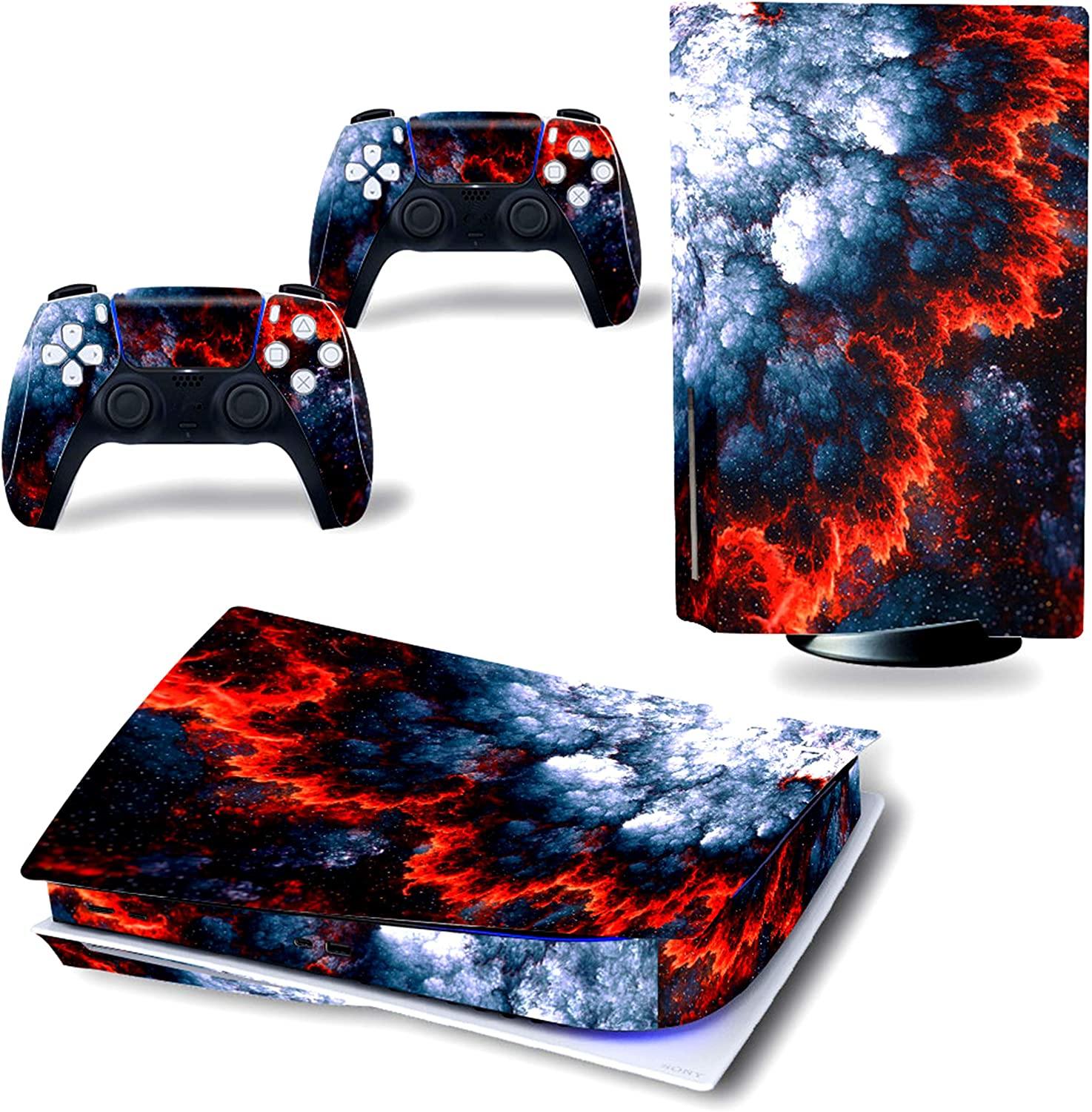 Ps5 Skin Sticker Vinyl Decal Cover for Playstation 5 Console Controllers (Digital Edition, Lightning) - JOY2ESpree