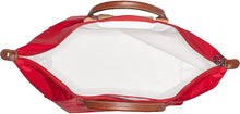 
                        
                          Load image into Gallery viewer, Longchamp Le Pliage Large Travel Bag, Red Garance, 17.75" x 13.75" x 9"
                        
                      