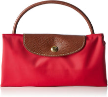 
                        
                          Load image into Gallery viewer, Longchamp Le Pliage Large Travel Bag, Red Garance, 17.75" x 13.75" x 9"
                        
                      