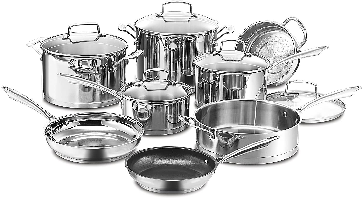 Cuisinart 11-Piece Professional Stainless Cookware Set - JOY2ESpree