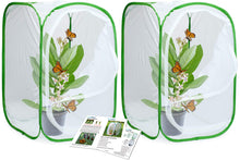 
                        
                          गैलरी व्यूवर में इमेज लोड करें, RESTCLOUD 24" Insect and Butterfly Habitat Monarch Butterfly Enclosure for Caterpillars Pop Up 24 Inches Tall Pack of 2 - JOY2ESpree
                        
                      
