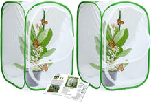 
                        
                          गैलरी व्यूवर में इमेज लोड करें, RESTCLOUD 24" Insect and Butterfly Habitat Monarch Butterfly Enclosure for Caterpillars Pop Up 24 Inches Tall Pack of 2 - JOY2ESpree
                        
                      