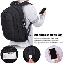 
                        
                          Muat gambar ke penampil Galeri, Travel Laptop Backpack Water Resistant Anti-Theft Bag with USB Charging Port - JOY2ESpree
                        
                      