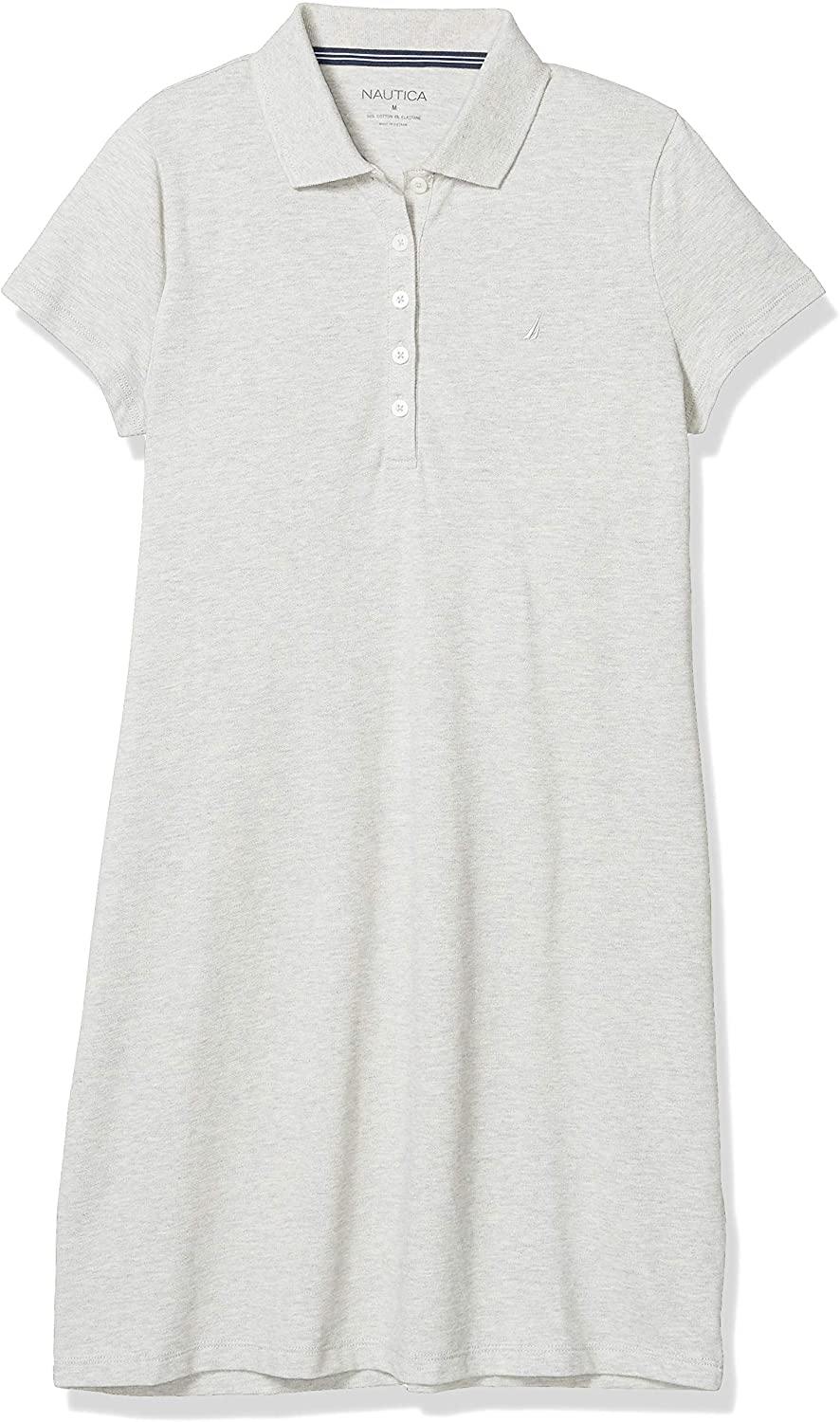 Nautica Women's Easy Classic Short Sleeve Stretch Cotton Polo Dress - JOY2ESpree
