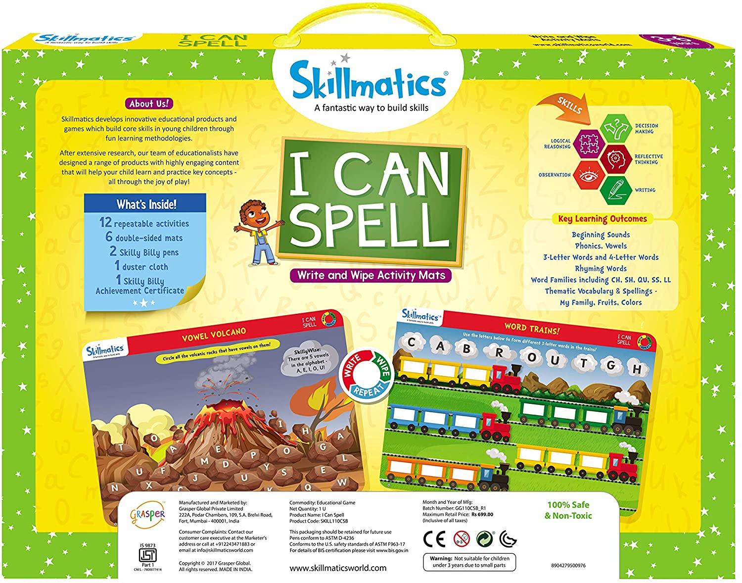 Skillmatics Educational Game: I Can Write (3-6 Years) - JOY2ESpree