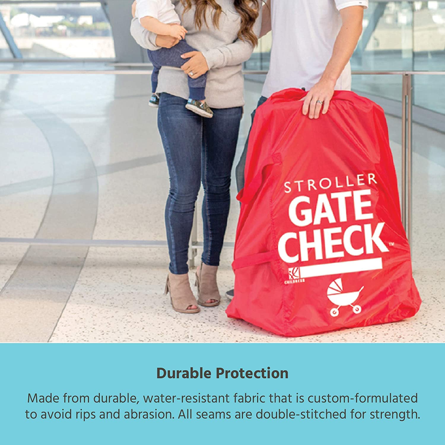 J.L. Childress Gate Check Bag for Standard & Double Strollers