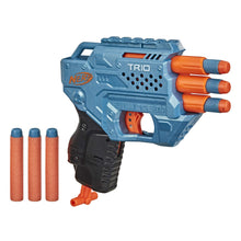
                        
                          Load image into Gallery viewer, NERF Elite 2.0 Trio SD-3 Blaster -- Includes 6 Official Darts -- 3-Barrel Blasting -- Tactical Rail for Customizing Capability
                        
                      