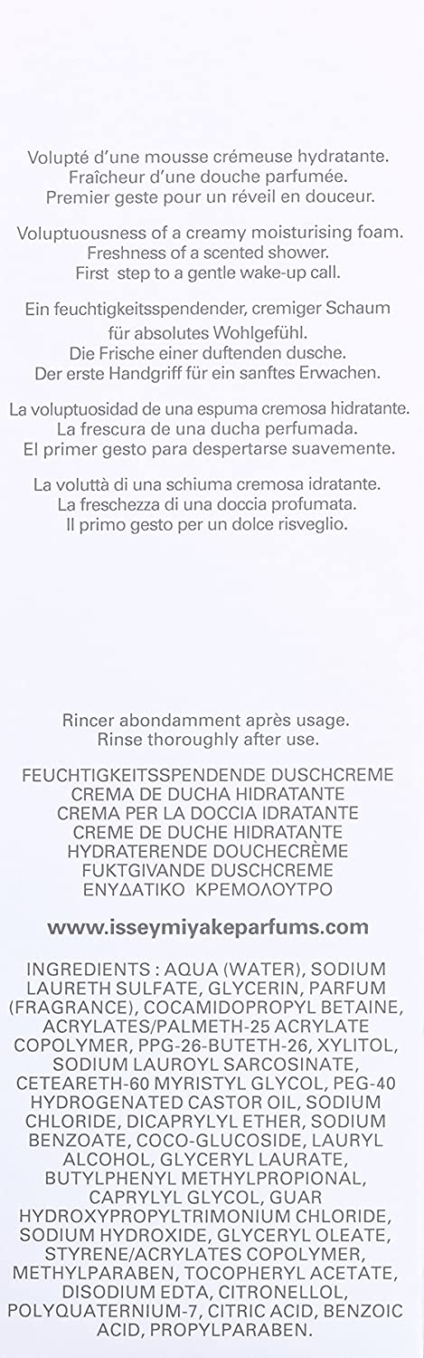 L'eau D'issey By Issey Miyake For Women. Shower Cream 6.7-Ounces