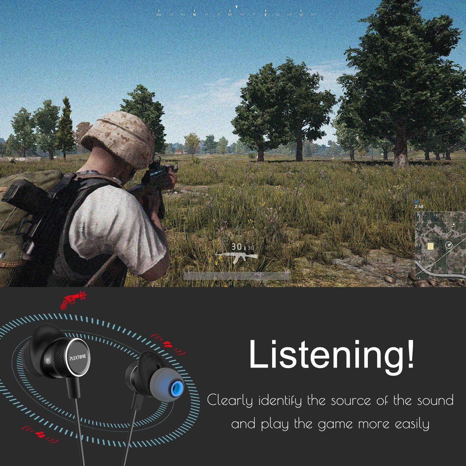 Innens 3.5 MM Wired Gaming Earphone, Noise Cancelling Stereo Bass Gaming in-Ear Earbuds - JOY2ESpree