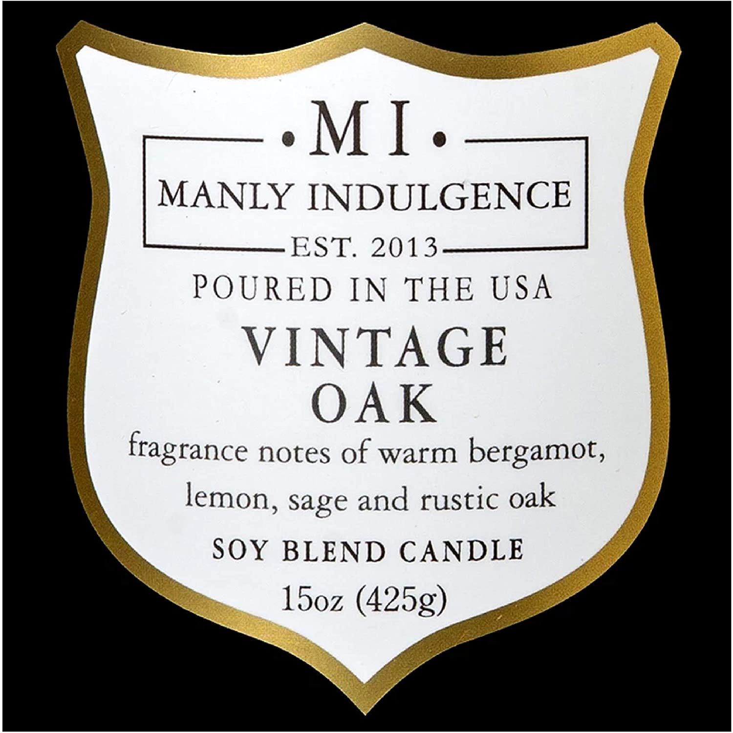 Manly Indulgence Sea Salt & Ginger Scented Jar Candle, 15 Oz, White