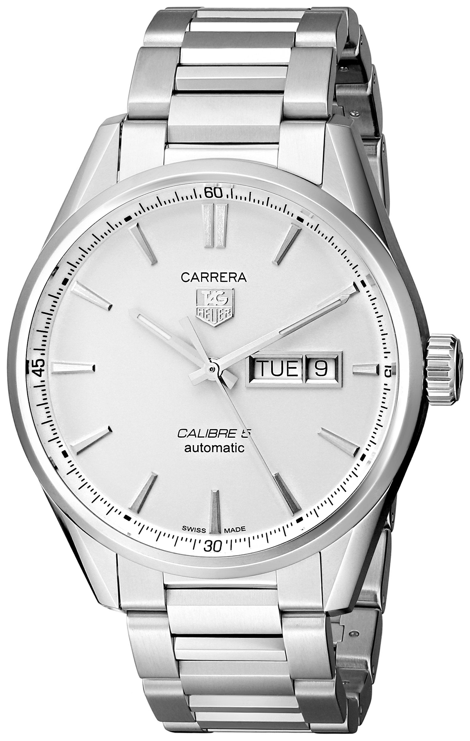 TAG Heuer Men's WAR201B.BA0723 Analog Display Swiss Automatic Silver Watch