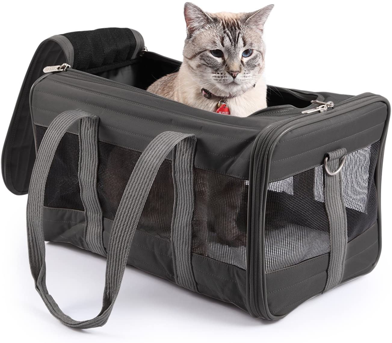 Sherpa Original Deluxe Airline Approved Pet Carrier, Medium, Black