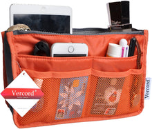 
                        
                          Load image into Gallery viewer, Vercord Purse Organizer Insert for Handbags Bag Organizers Inside Tote Pocketbook Women Nurse Nylon 13 Pockets Black Medium
                        
                      