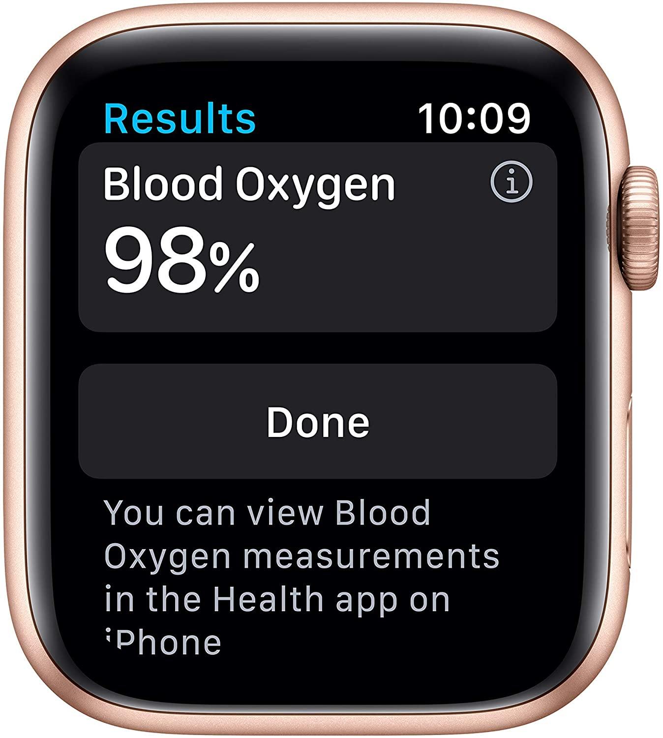 Apple Watch Series 6 (GPS, 44mm) - Space Gray Aluminum Case with Black Sport Band (Renewed) - JOY2ESpree