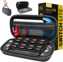 
                        
                          Cargar imagen en el visor de la galería, Orzly Case for Nintendo Switch Lite - Portable Travel Carry Case with Storage for Switch Lite Games &amp; Accessories [Turquoise Blue Edition] - JOY2ESpree
                        
                      