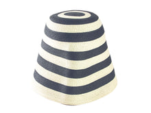 
                        
                          Load image into Gallery viewer, Max Mara 'S Women's Cosa Striped Cloche Hat One Size Navy Blue
                        
                      