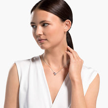 
                        
                          Load image into Gallery viewer, SWAROVSKI Women's Attract Soul Jewelry Collection, Rhodium Finish, Pink Crystals - JOY2ESpree
                        
                      