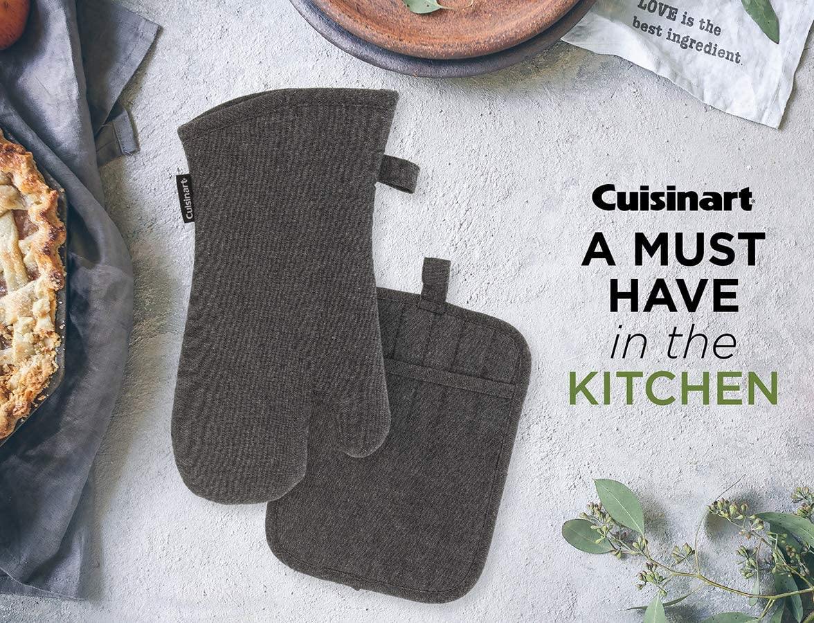 Cuisinart Chambray Neoprene Mini Oven Mitts, 2 Pack – Heat Resistant to 400 F . - JOY2ESpree