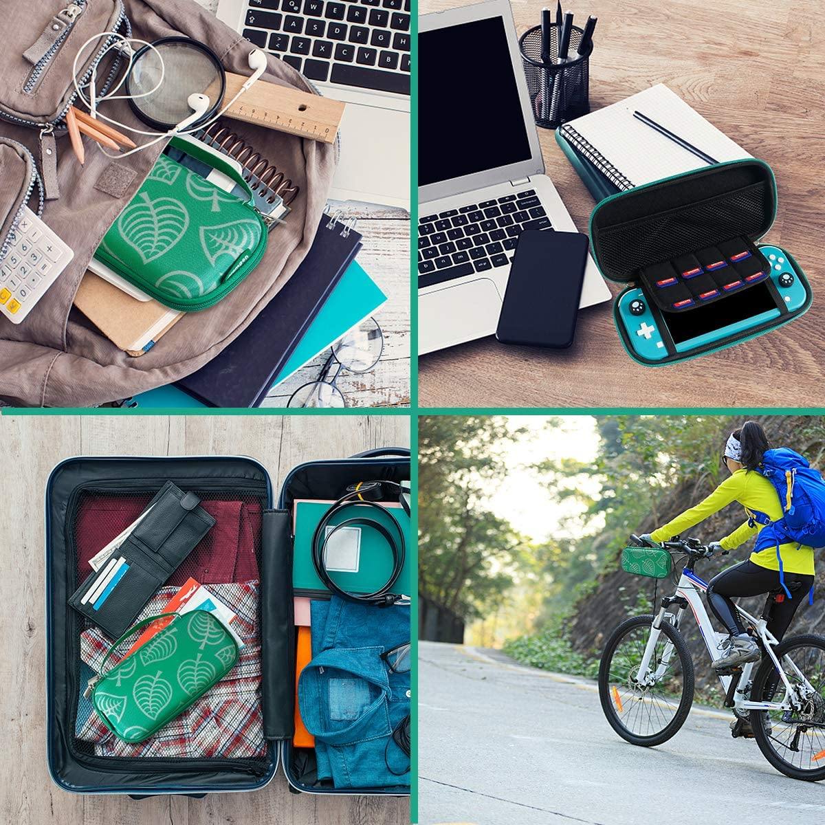 Carrying Case for Nintendo Switch,Travel Carry Cover Hard Shell Storage for Leaf Crossing NS Console and Accessories - JOY2ESpree
