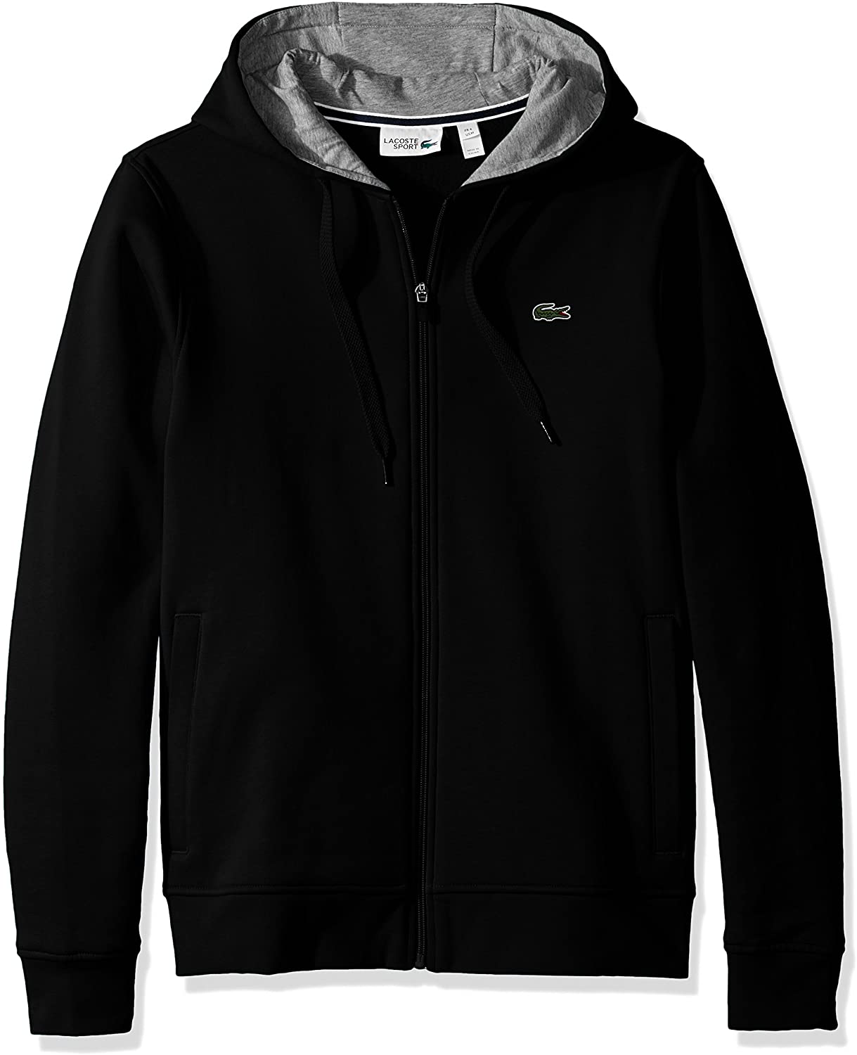 Lacoste Mens Sport Long Sleeve Fleece Full Zip Hoodie Sweatshirt