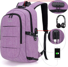 
                        
                          Muat gambar ke penampil Galeri, Travel Laptop Backpack Water Resistant Anti-Theft Bag with USB Charging Port - JOY2ESpree
                        
                      