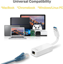 
                        
                          Load image into Gallery viewer, TP-Link USB to Ethernet Adapter (UE305), Foldable USB 3.0 to Gigabit Ethernet LAN Network Adapter, Supports Windows,Linux, Apple MacBook, Surface - JOY2ESpree
                        
                      