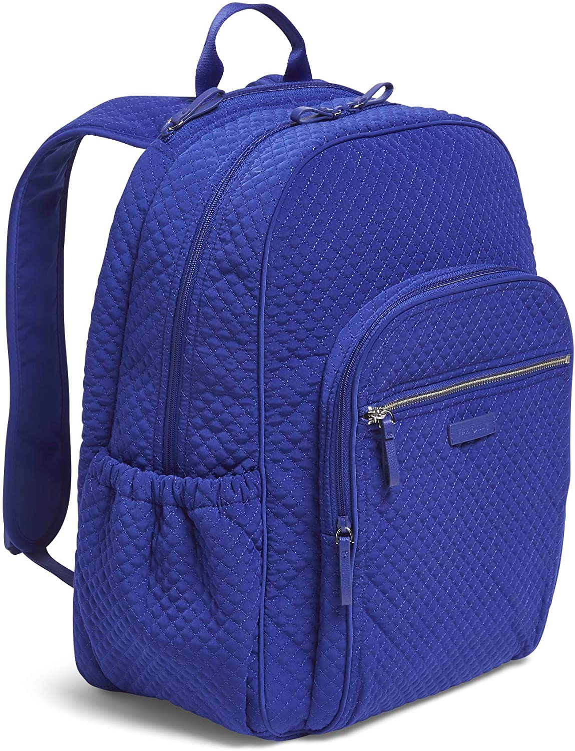 Vera Bradley Women's Microfiber Campus Backpack, Classic Navy, One Size