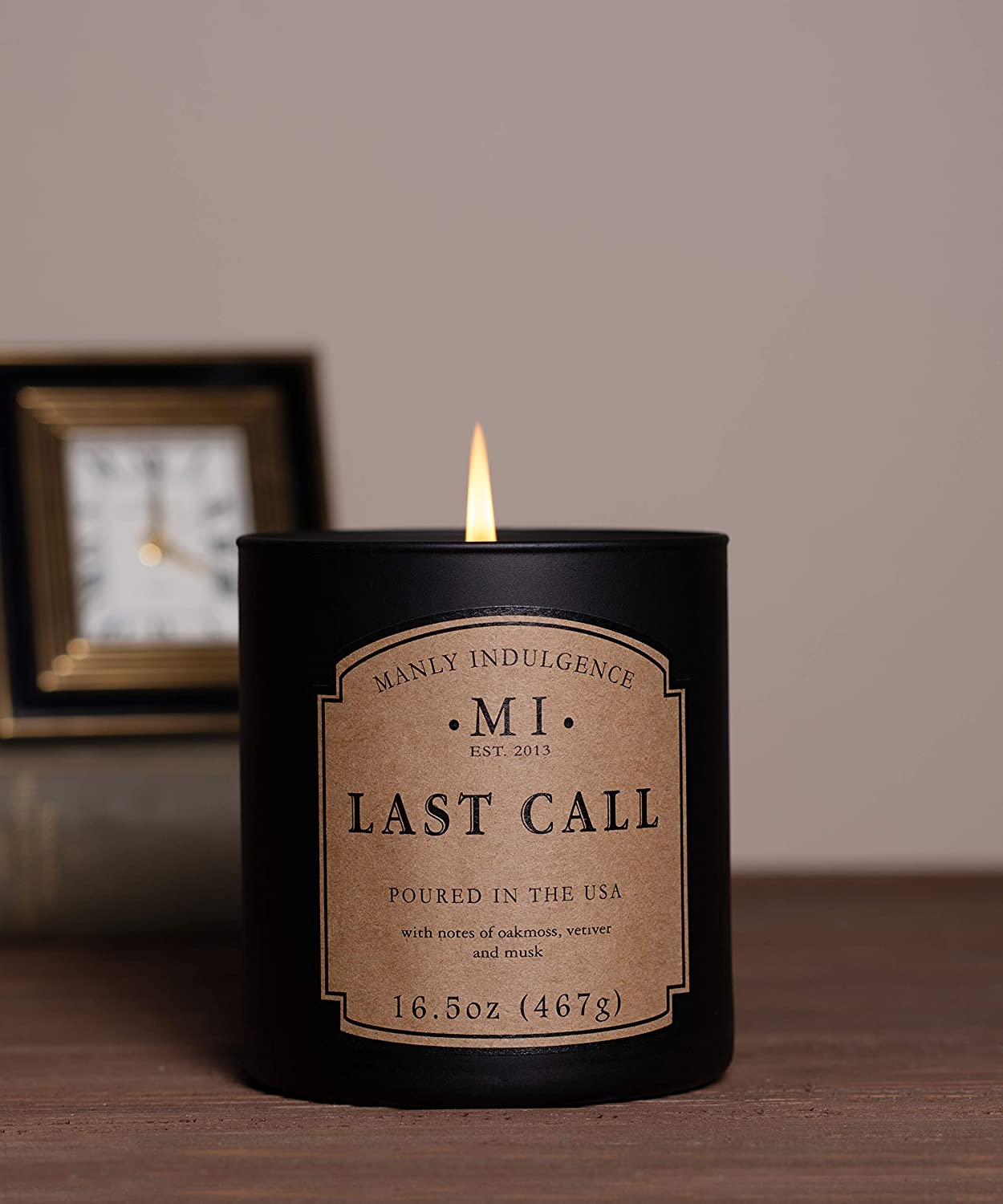 Manly Indulgence Sea Salt & Ginger Scented Jar Candle, 15 Oz, White