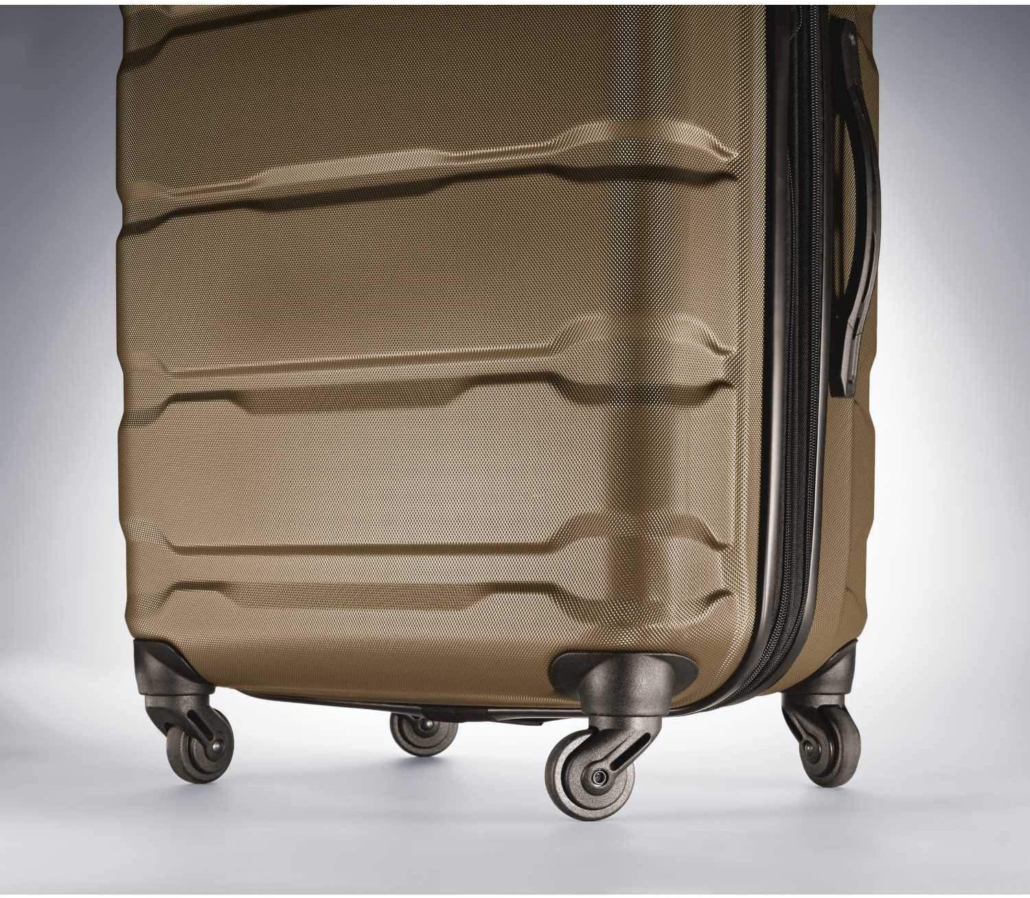 Samsonite Omni PC Hardside Expandable Luggage with Spinner Wheels, Black, Carry-On 20-Inch
