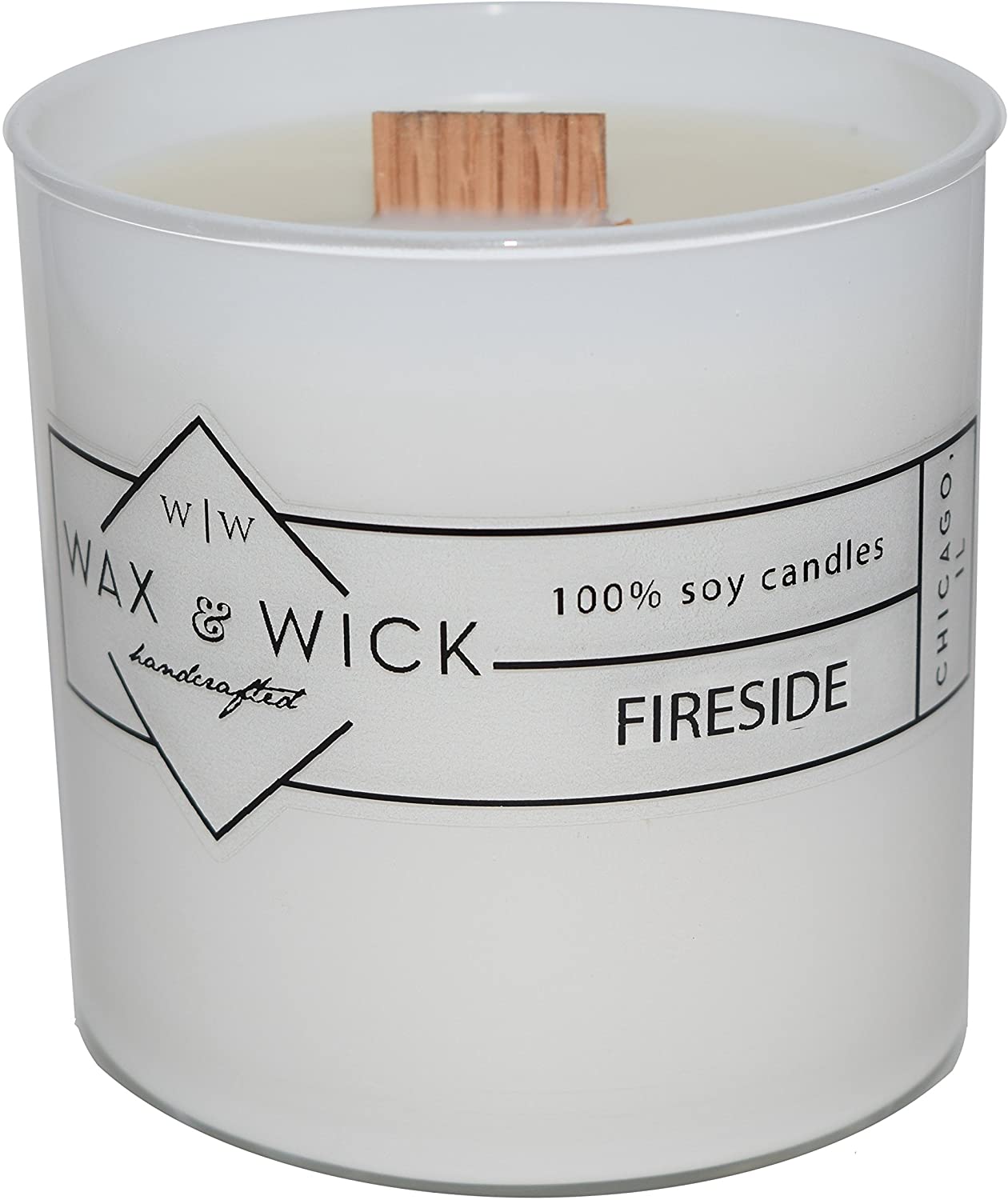 Scented Soy Candle: 100% Pure Soy Wax with Wood Double Wick